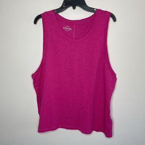 J.CREW Girlfriend Tank Top Women Large Pink NEW 100% Cotton BY943